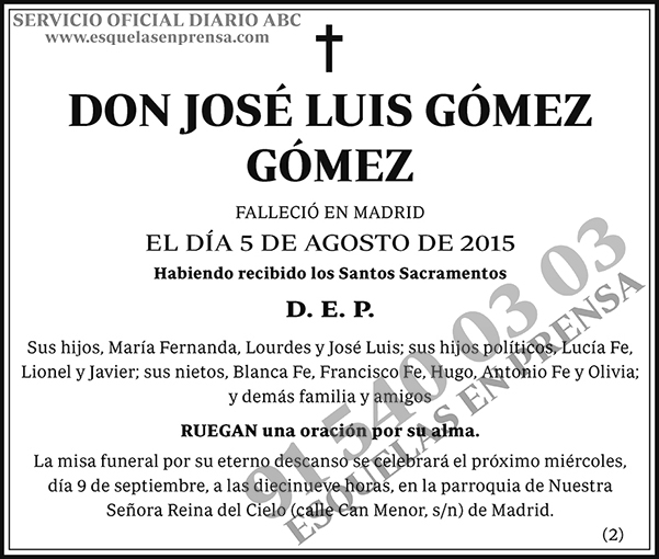 José Luis Gómez Gómez